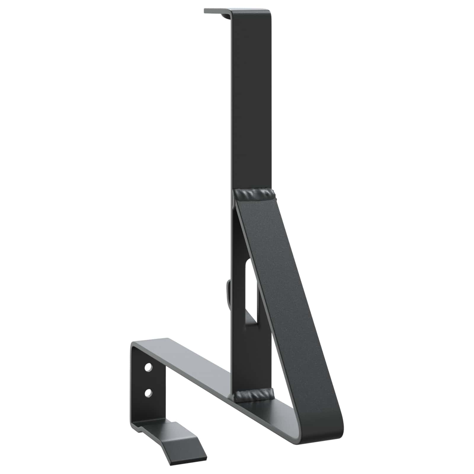 Υποστήριξη Φράχτη Χιονιού 2 pcs Μαύρο 29,5 x 3 x 34,5 εκ Ατσάλι