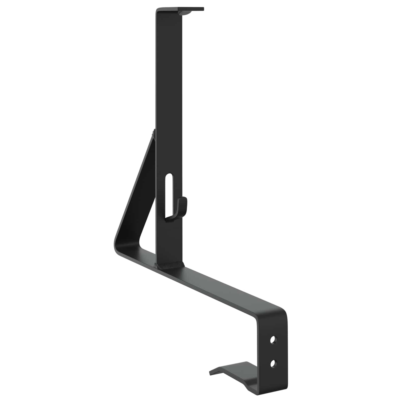 Υποστήριξη Φράχτη Χιονιού 2 pcs Μαύρο 29,5 x 3 x 34,5 εκ Ατσάλι