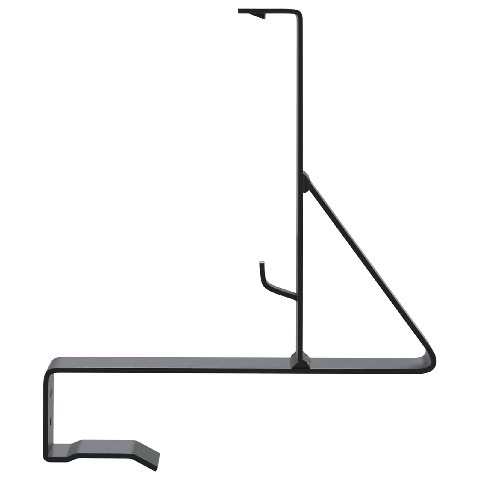 Υποστήριξη Φράχτη Χιονιού 2 pcs Μαύρο 29,5 x 3 x 34,5 εκ Ατσάλι