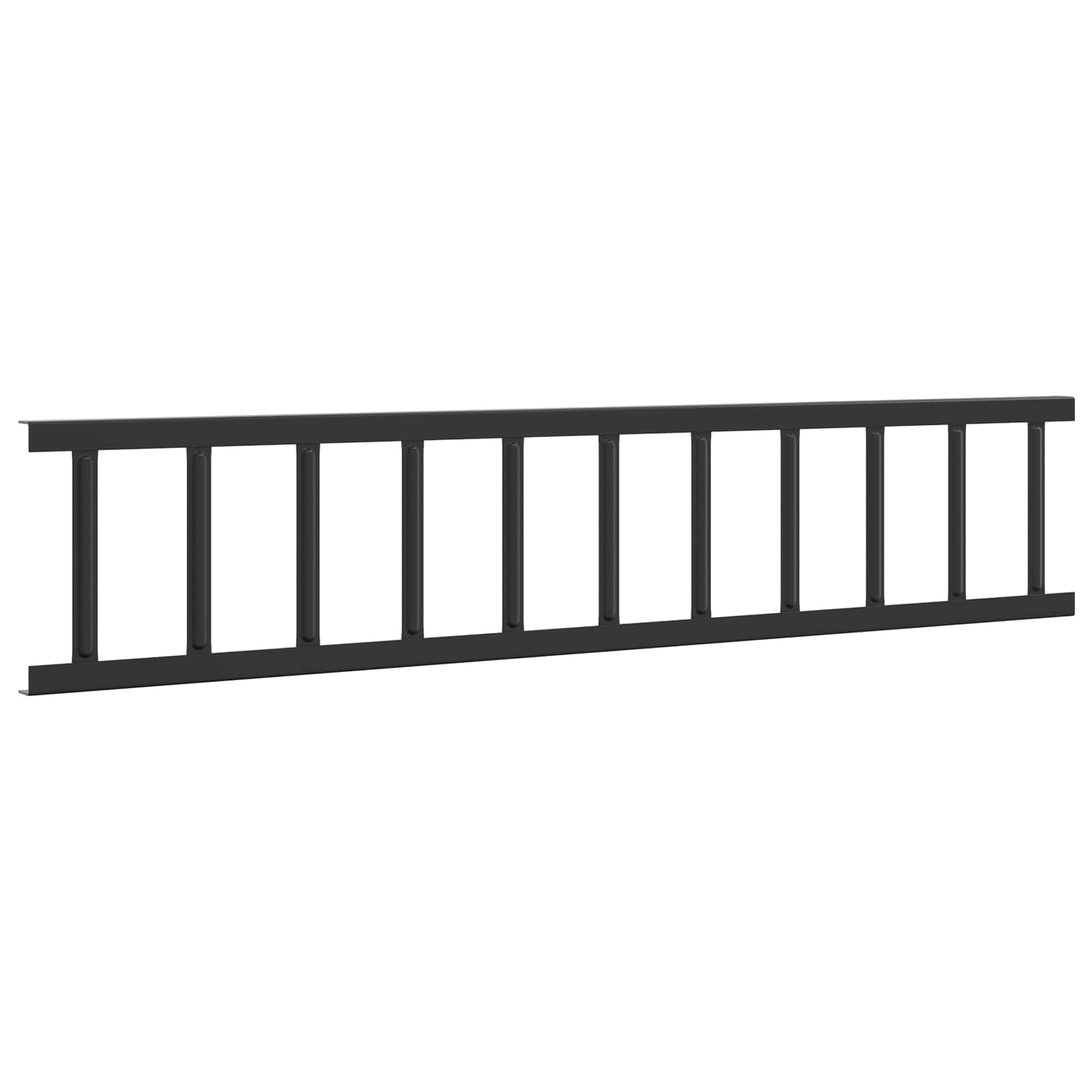 Φρουρός χιονιού οροφής Μαύρο 100 x 2,5 x 20 εκ Ατσάλι