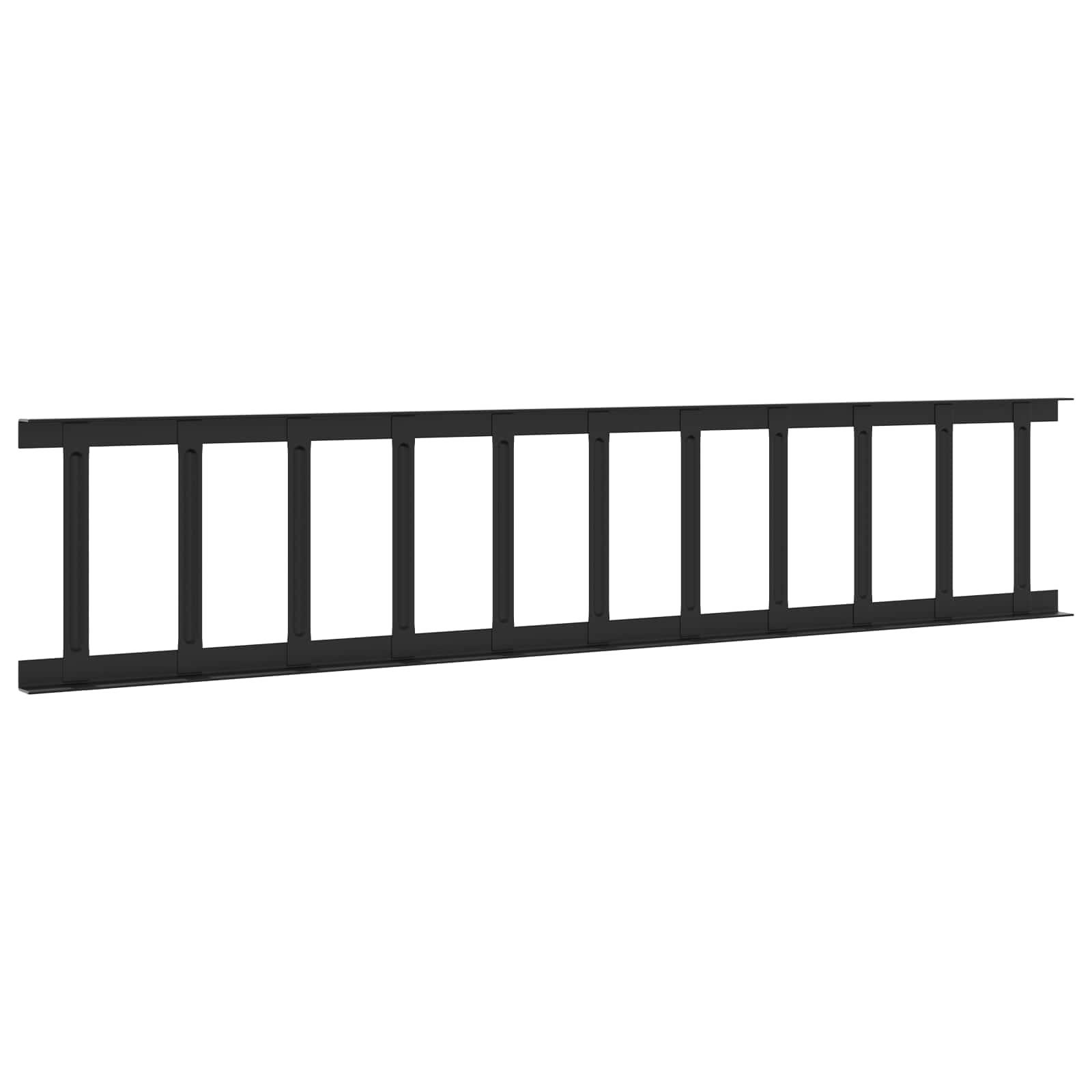 Φρουρός χιονιού οροφής Μαύρο 300 x 2,5 x 20 εκ Ατσάλι