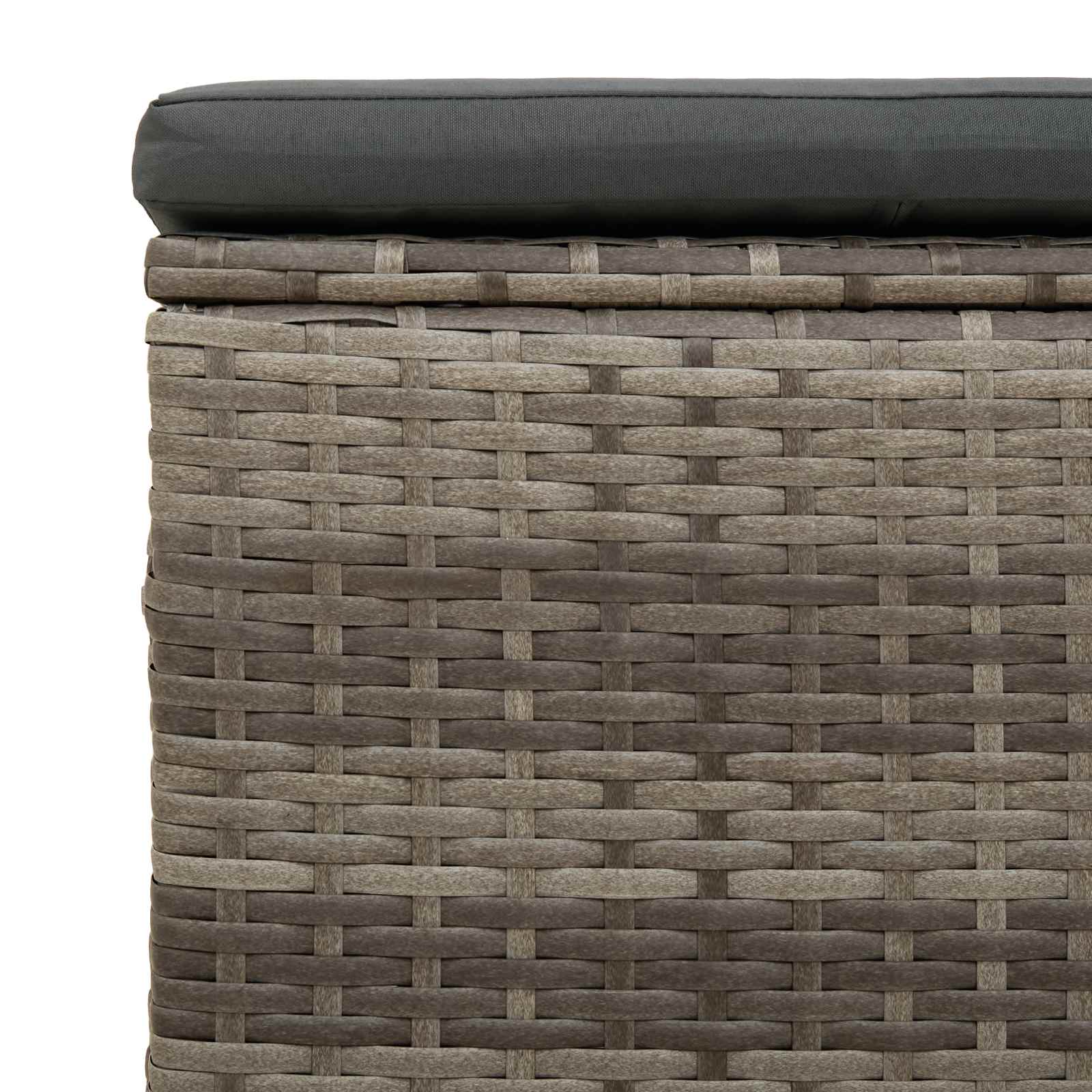 Υποπόδιο κήπου με μαξιλάρι 40 x 30 x 40 εκ - Pakobazaar
