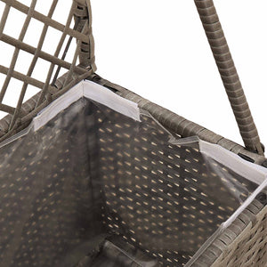 Κηποτινάκι με Τρέλα Γκρι 35 x 30 x 135 εκ συνθετικό ρατάν - Pakobazaar
