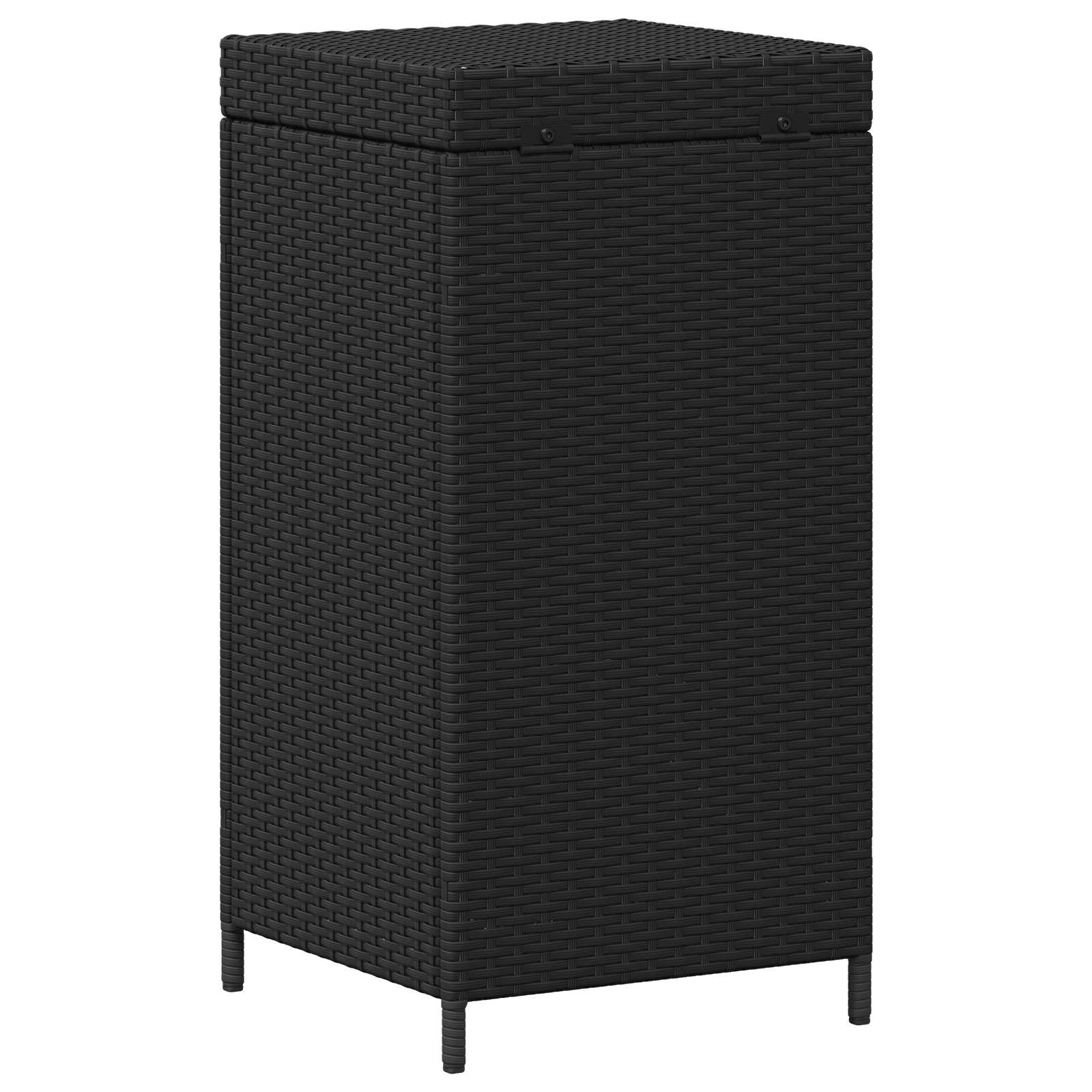 Εξωτερικός Κάδος Αχρήστων Μαύρο 40 x 40 x 80 εκ. - Pakobazaar