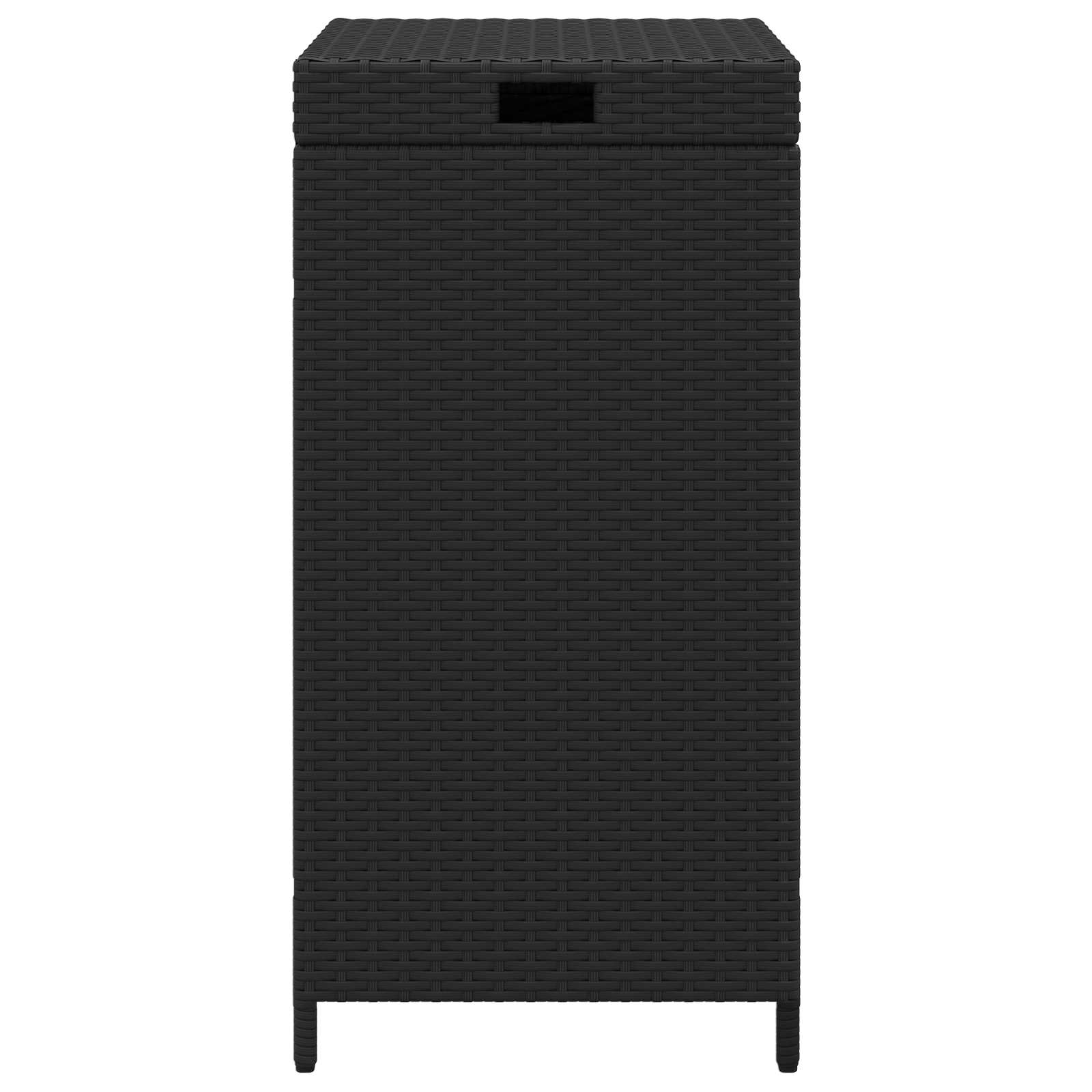 Εξωτερικός Κάδος Αχρήστων Μαύρο 40 x 40 x 80 εκ. - Pakobazaar