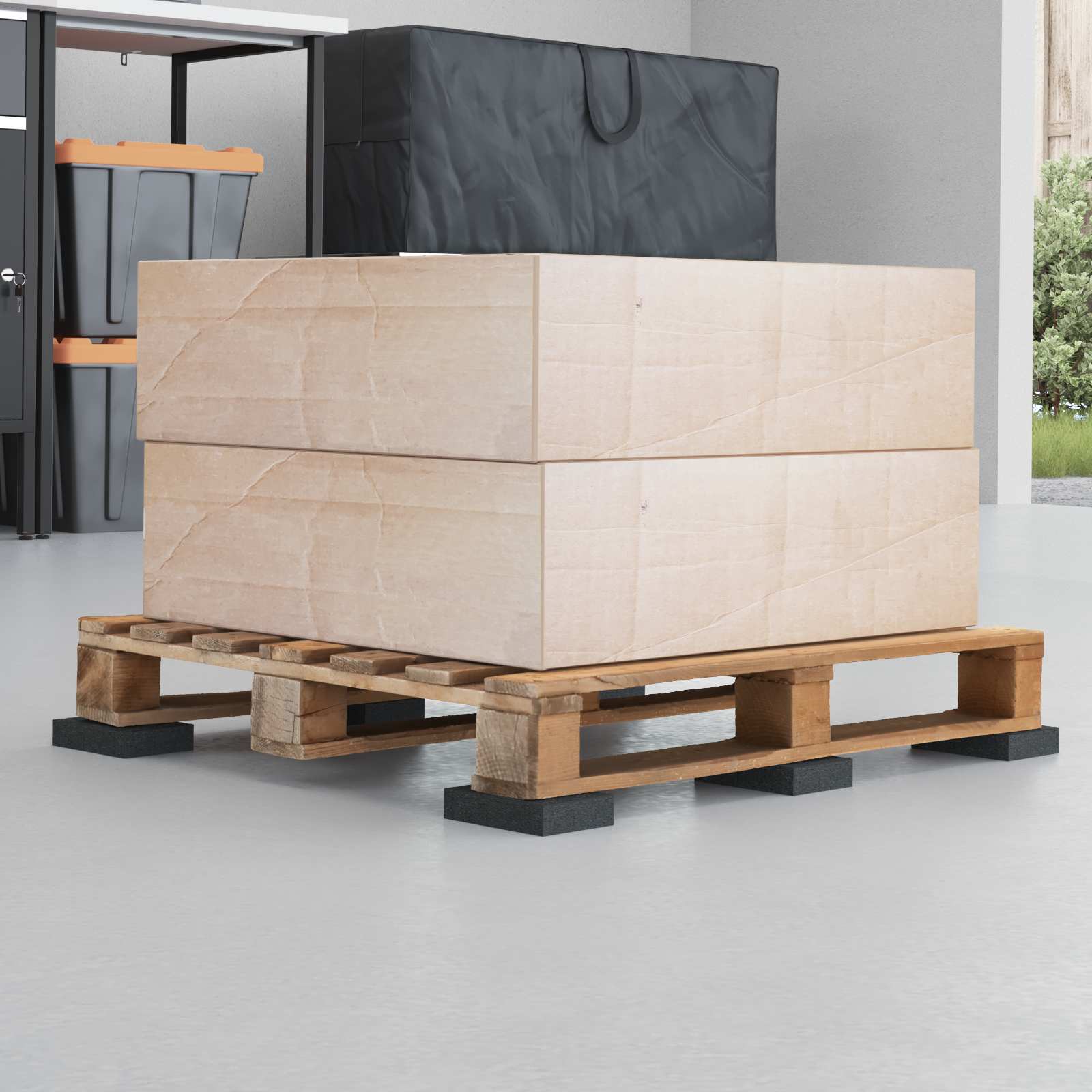 Μαξιλάρι Καουτσούκ 25 pcs Μαύρο 9 x 6 x 2 εκ. Λάστιχο - Pakobazaar