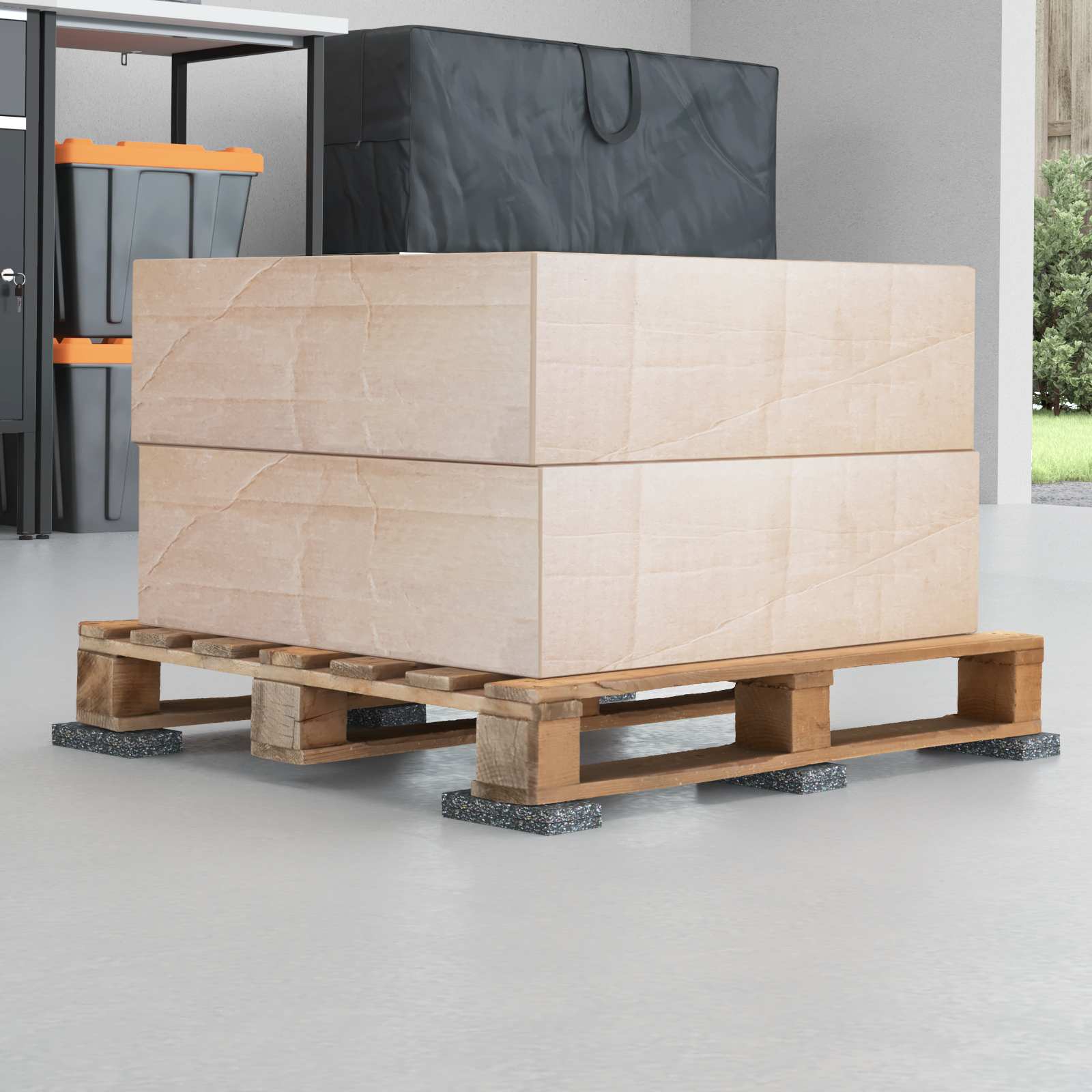 Ρολός Γρανουλάρου Καουτσούκ Μαύρο 1000 x 10 x 0,8 εκ Λάστιχο