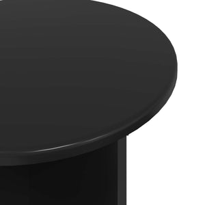 Σετ βοηθητικά τραπεζάκια με αποθήκευση 2 pcs Μαύρη Δρυς - Pakobazaar