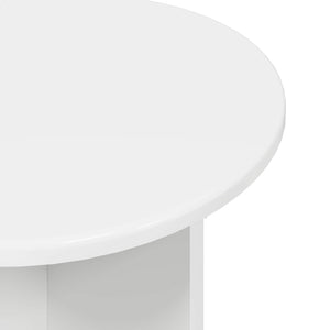 Σετ βοηθητικά τραπεζάκια με αποθήκευση 2 pcs Γυαλιστερό Λευκό - Pakobazaar