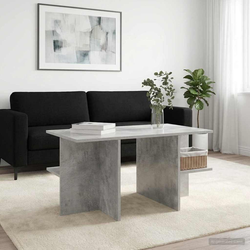 Τραπεζάκι σαλονιού Γκρι Σκυροδέματος 87 x 50 x 45 εκ - Pakobazaar