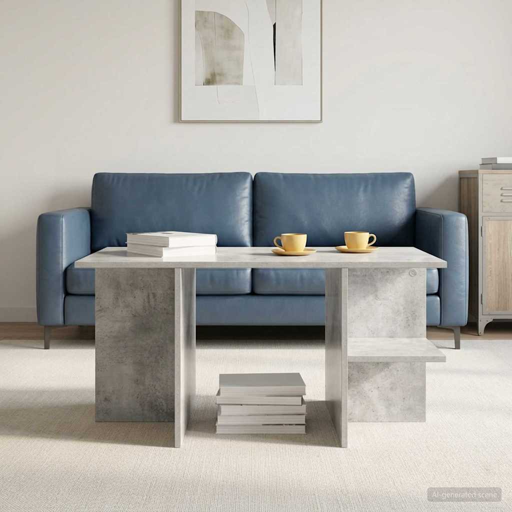 Τραπεζάκι σαλονιού Γκρι Σκυροδέματος 87 x 50 x 45 εκ - Pakobazaar
