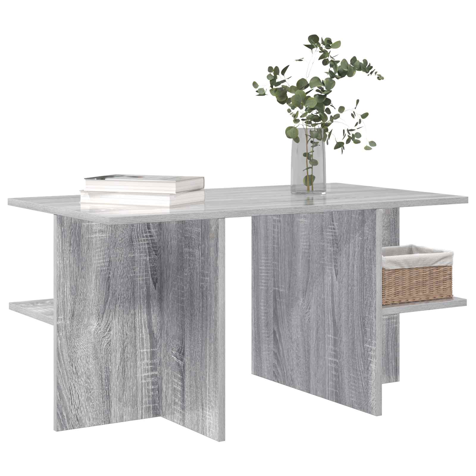Τραπεζάκι σαλονιού Γκρι Sonoma 87 x 50 x 45 εκ - Pakobazaar