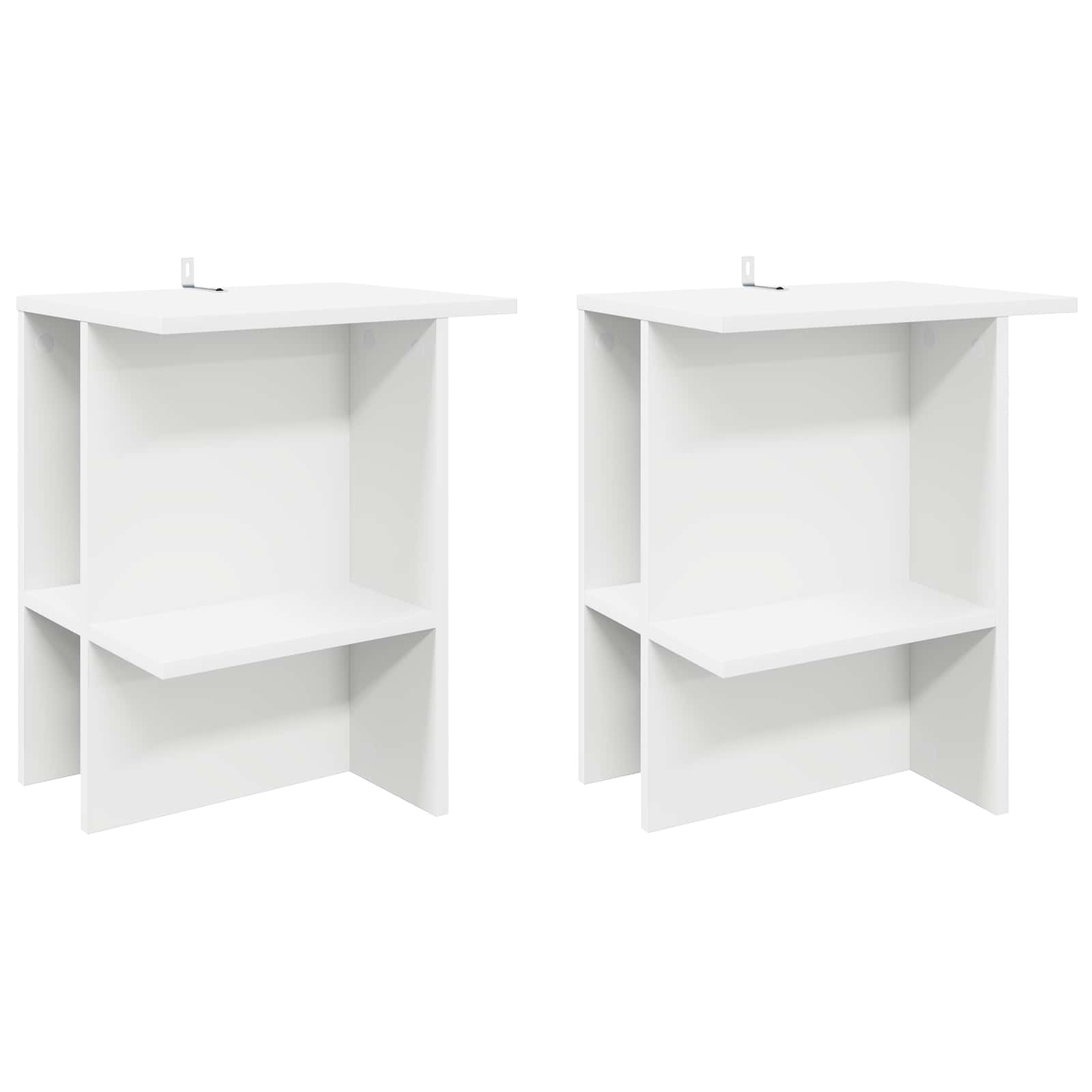Τραπεζάκι σαλονιού 2 pcs Λευκό 40 x 30 x 49 εκ. - Pakobazaar