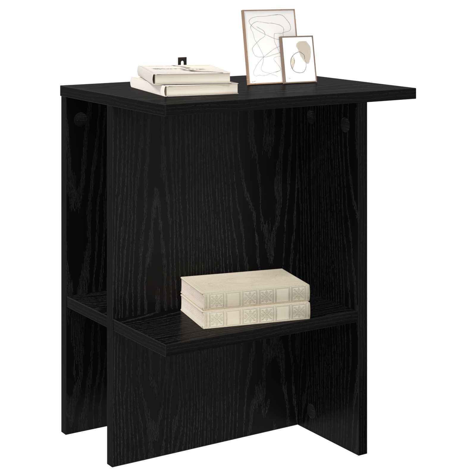 Τραπεζάκι σαλονιού 2 pcs Μαύρη Δρυς 40 x 30 x 49 εκ. - Pakobazaar