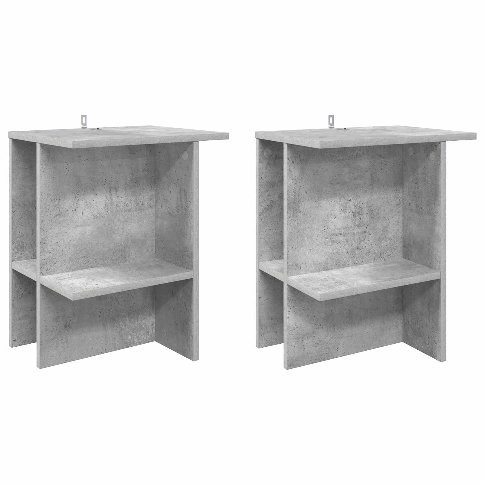 Τραπεζάκι σαλονιού 2 pcs Γκρι Σκυροδέματος 40 x 30 x 49 εκ. - Pakobazaar