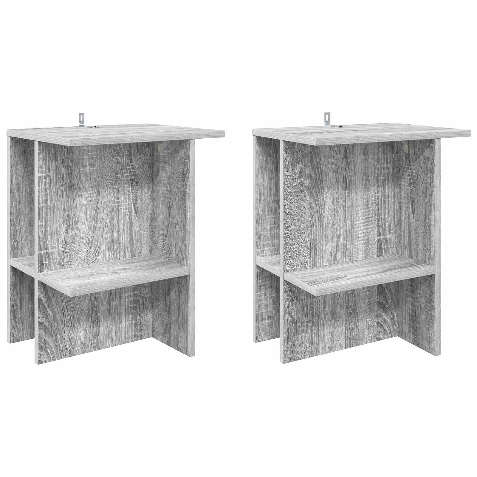 Τραπεζάκι σαλονιού 2 pcs Γκρι Sonoma 40 x 30 x 49 εκ. - Pakobazaar