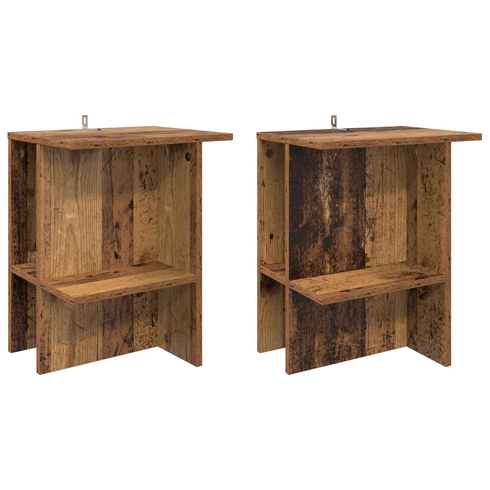 Τραπεζάκι σαλονιού 2 pcs Παλαιωμένο ξύλο 40 x 30 x 49 εκ. - Pakobazaar