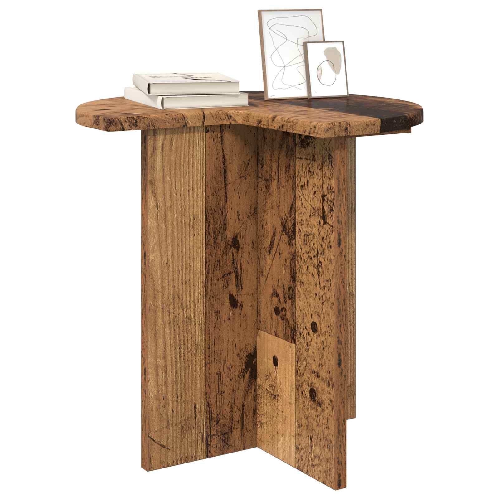 Τραπεζάκι Πλευράς 2 pcs Παλαιωμένο ξύλο Ø 39 x 38 εκ - Pakobazaar