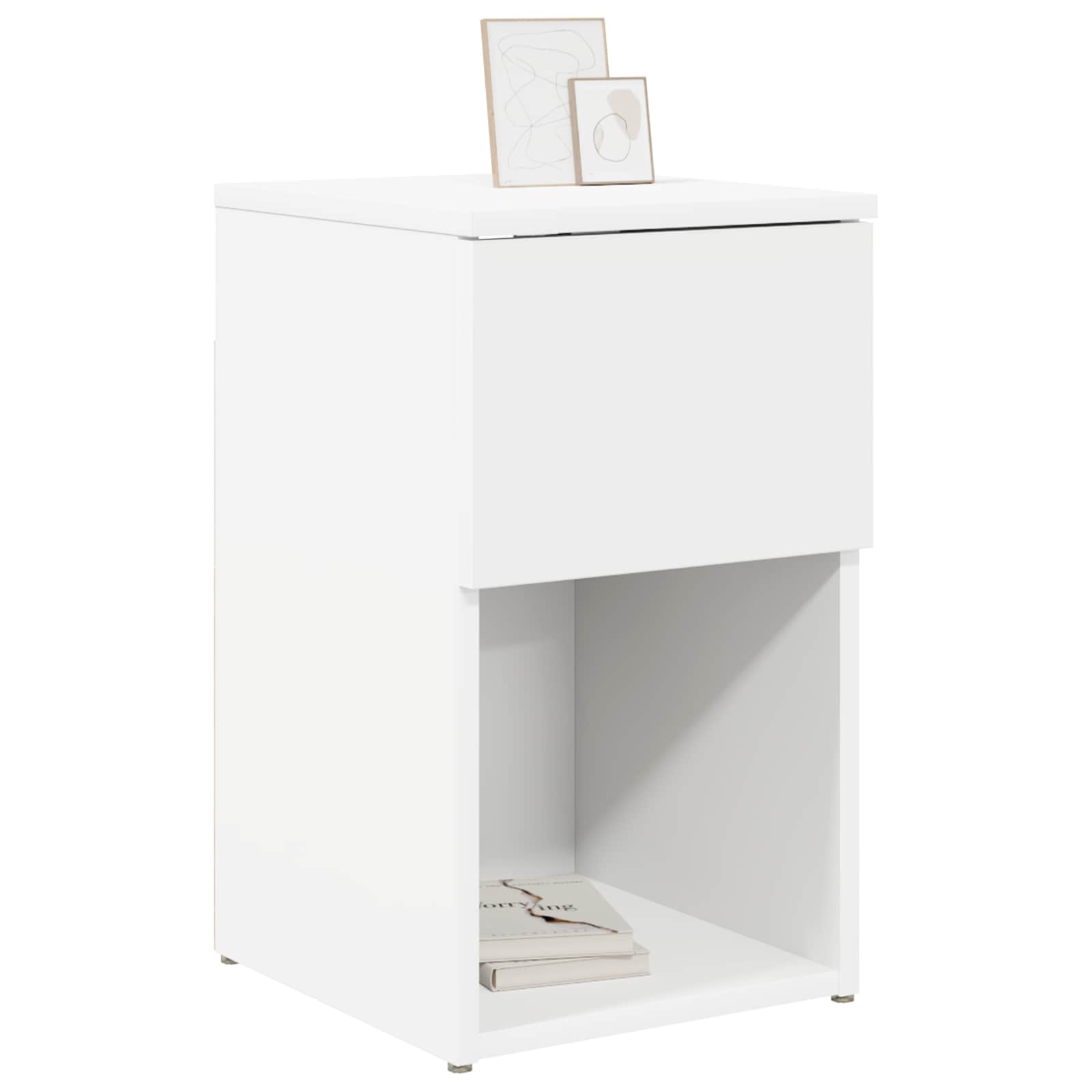 Ντουλάπι κρεβατιού 2 pcs Λευκό 29 x 31,5 x 49 εκ - Pakobazaar