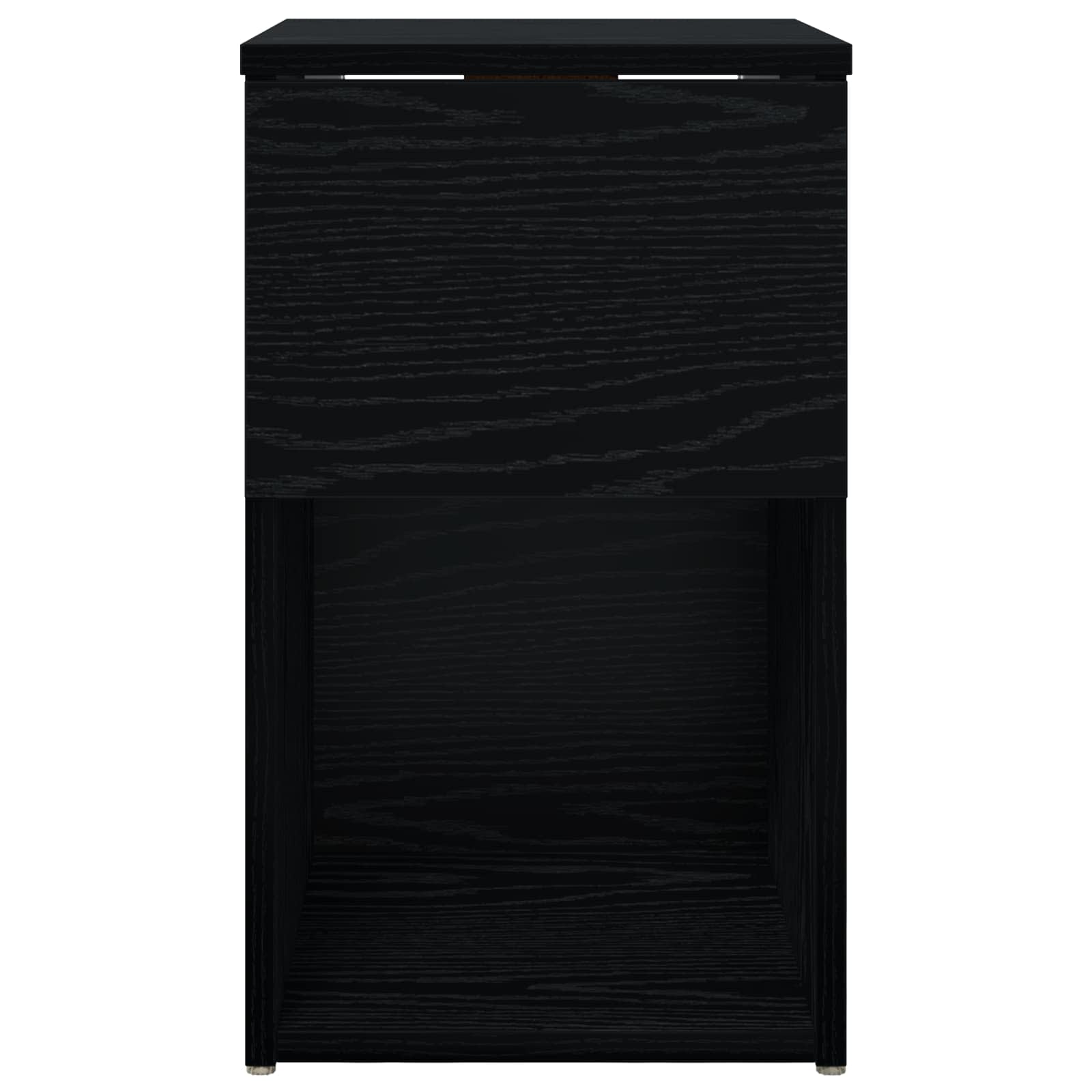 Ντουλάπι κρεβατιού 2 pcs Μαύρη Δρυς 29 x 31,5 x 49 εκ - Pakobazaar