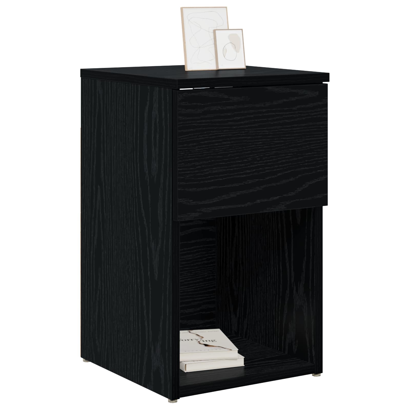 Ντουλάπι κρεβατιού 2 pcs Μαύρη Δρυς 29 x 31,5 x 49 εκ - Pakobazaar