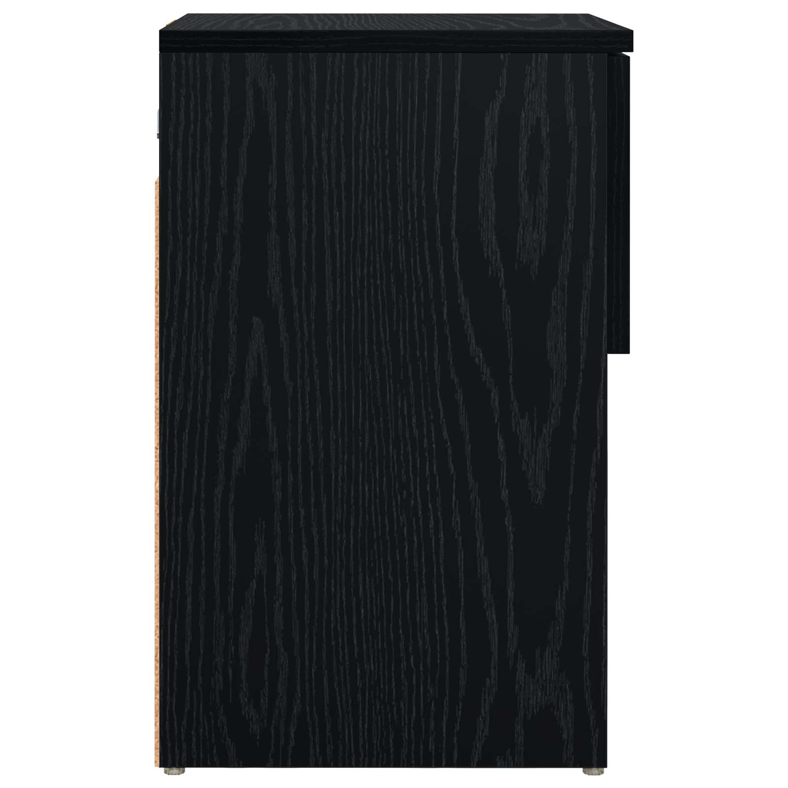 Ντουλάπι κρεβατιού 2 pcs Μαύρη Δρυς 29 x 31,5 x 49 εκ - Pakobazaar