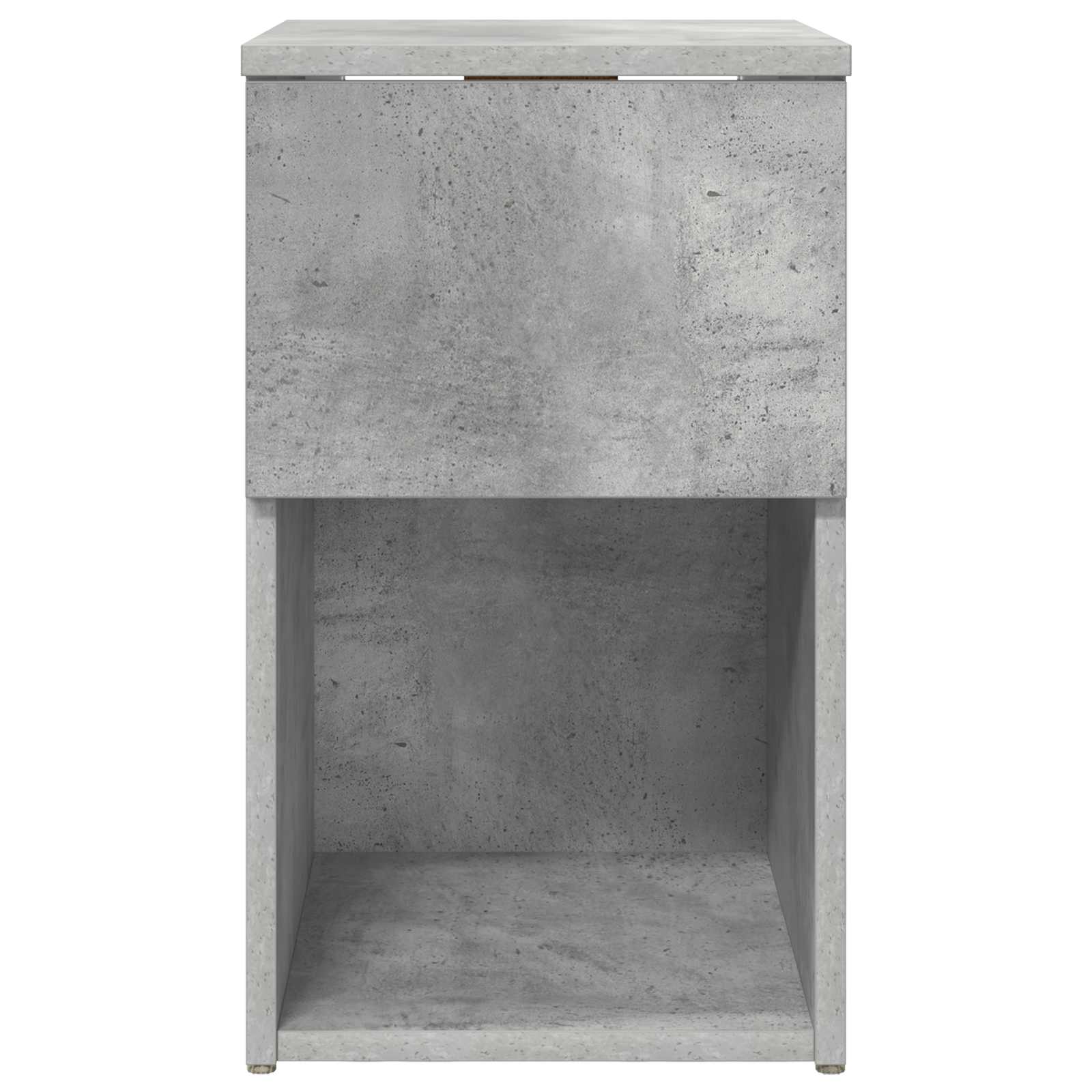 Ντουλάπι κρεβατιού Γκρι Σκυροδέματος 29 x 31,5 x 49 εκ - Pakobazaar