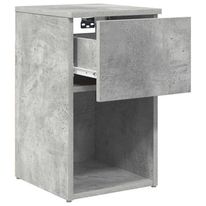 Ντουλάπι κρεβατιού 2 pcs Γκρι Σκυροδέματος 29 x 31,5 x 49 εκ - Pakobazaar
