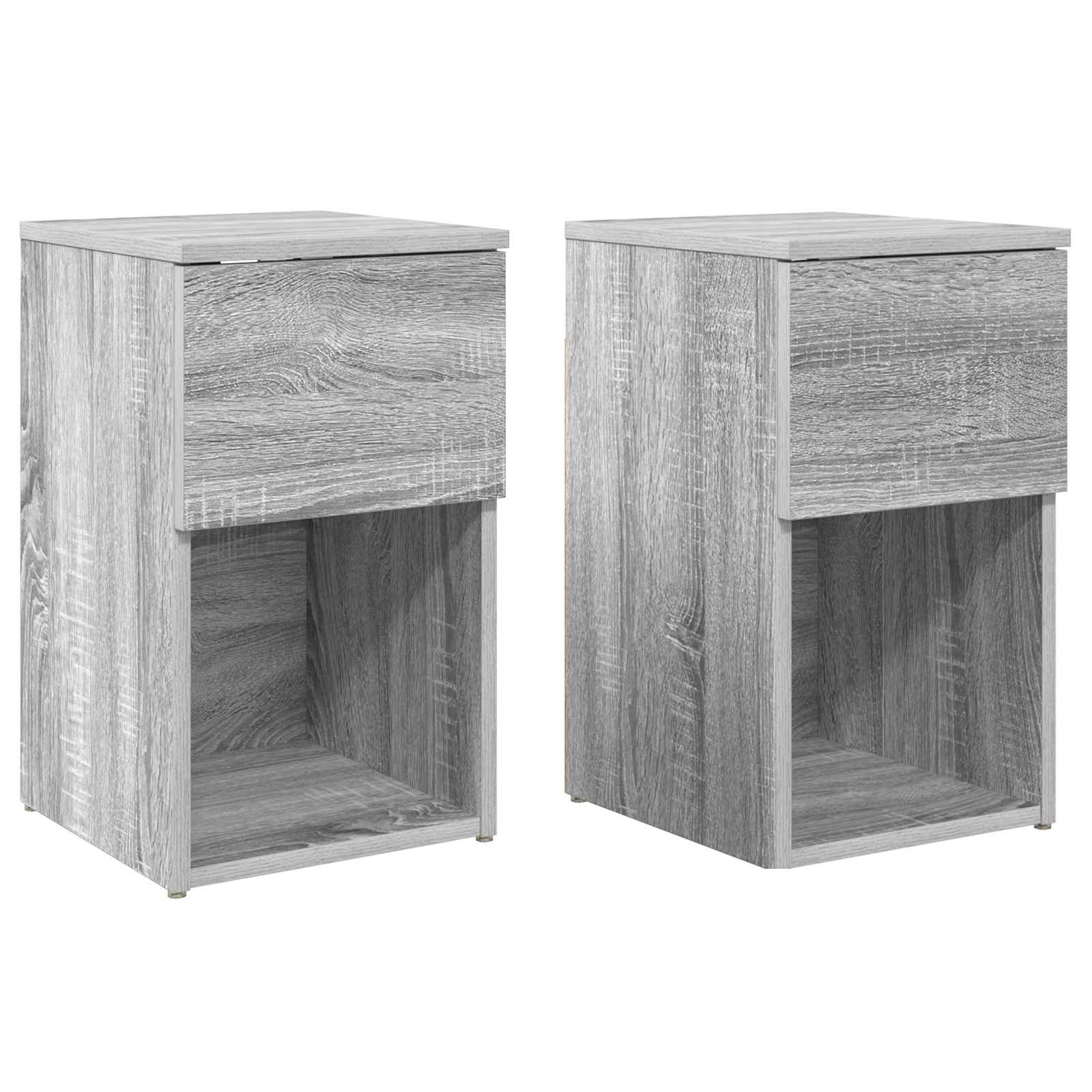 Ντουλάπι κρεβατιού 2 pcs Γκρι Sonoma 29 x 31,5 x 49 εκ - Pakobazaar