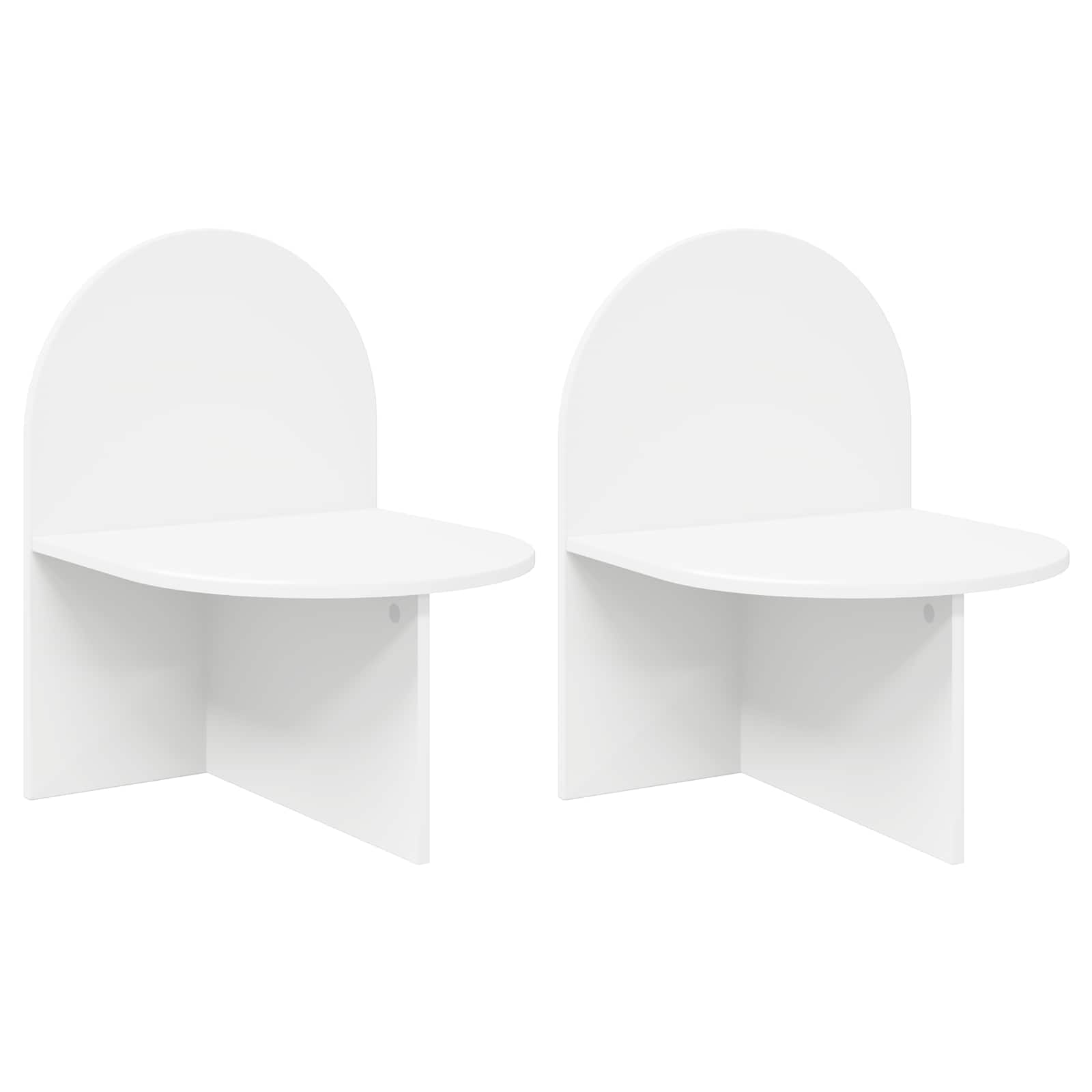 Κομοδίνο 2 pcs Λευκό 48 x 49 x 65 εκ. - Pakobazaar