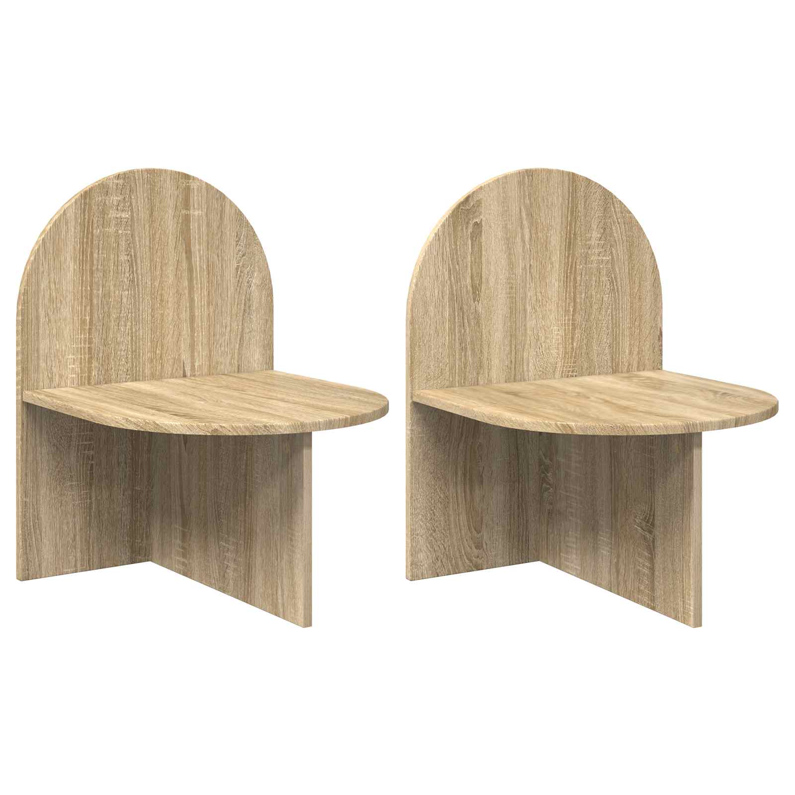 Κομοδίνο 2 pcs Sonoma Δρυς 48 x 49 x 65 εκ. - Pakobazaar