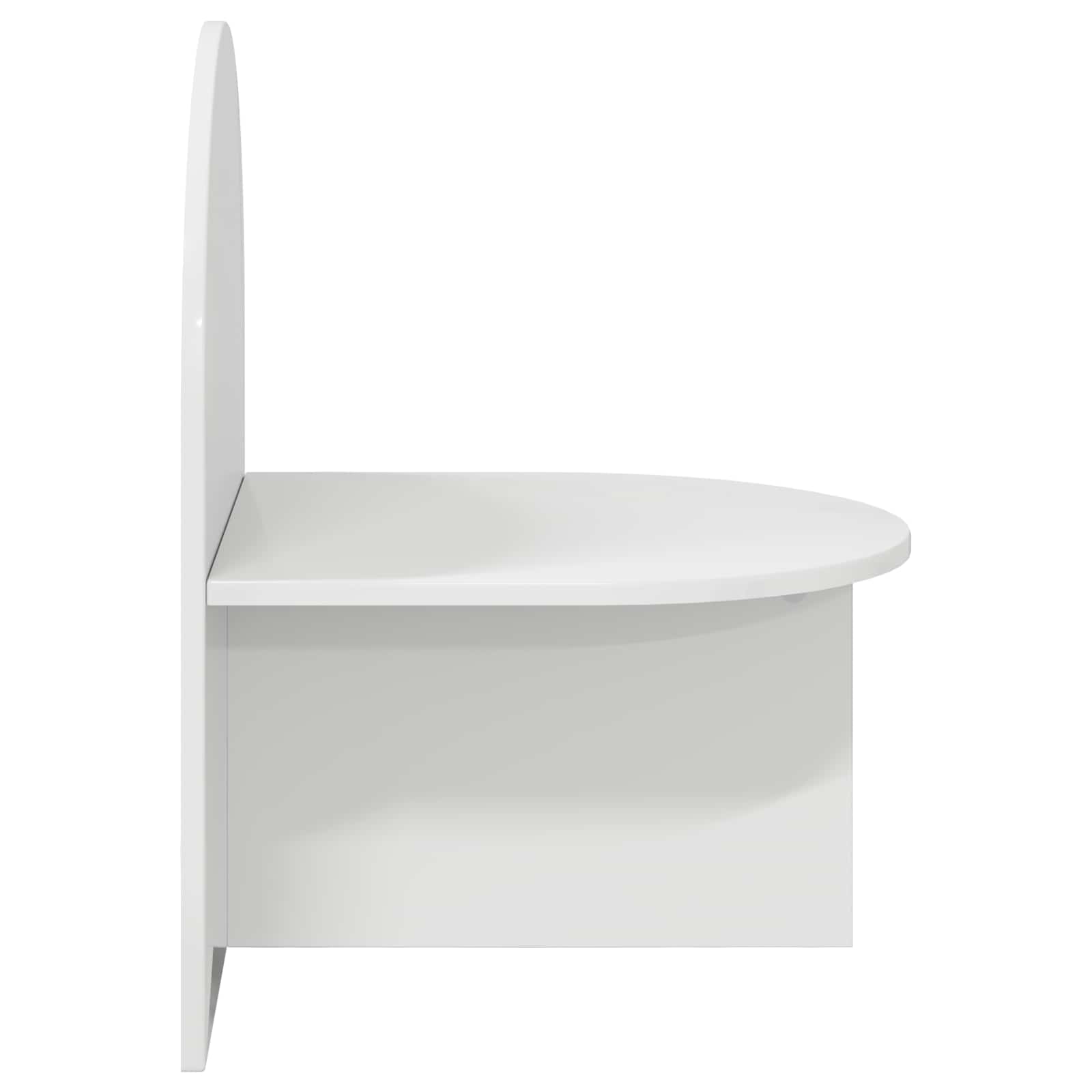 Κομοδίνο Γυαλιστερό Λευκό 48 x 49 x 65 εκ. - Pakobazaar
