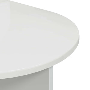 Κομοδίνο 2 pcs Γυαλιστερό Λευκό 48 x 49 x 65 εκ. - Pakobazaar