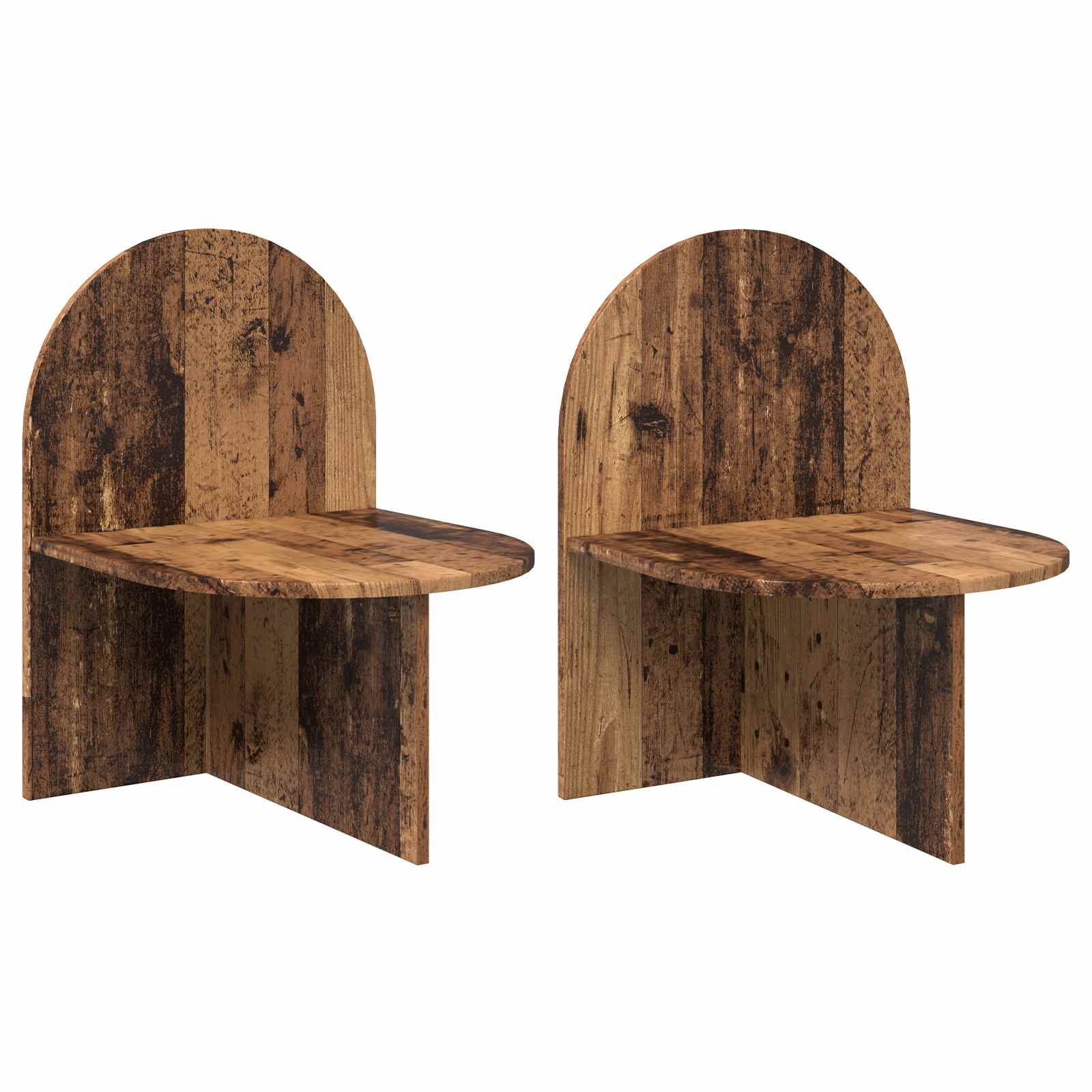 Κομοδίνο 2 pcs Παλαιωμένο ξύλο 48 x 49 x 65 εκ. - Pakobazaar