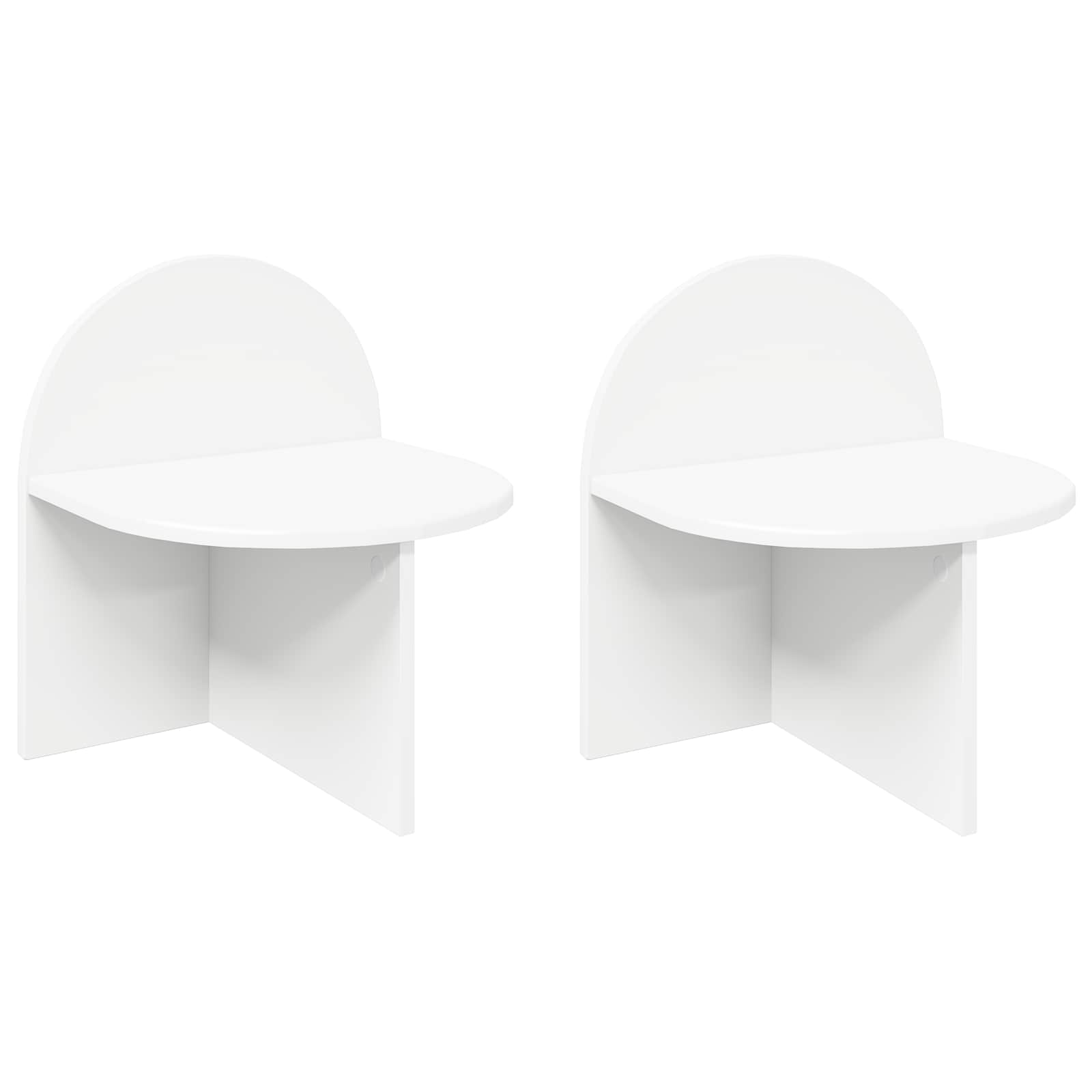 Κομοδίνο 2 pcs Λευκό 40 x 35,5 x 45,5 εκ. - Pakobazaar