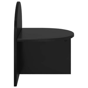 Κομοδίνο 2 pcs Μαύρη Δρυς 40 x 35,5 x 45,5 εκ. - Pakobazaar