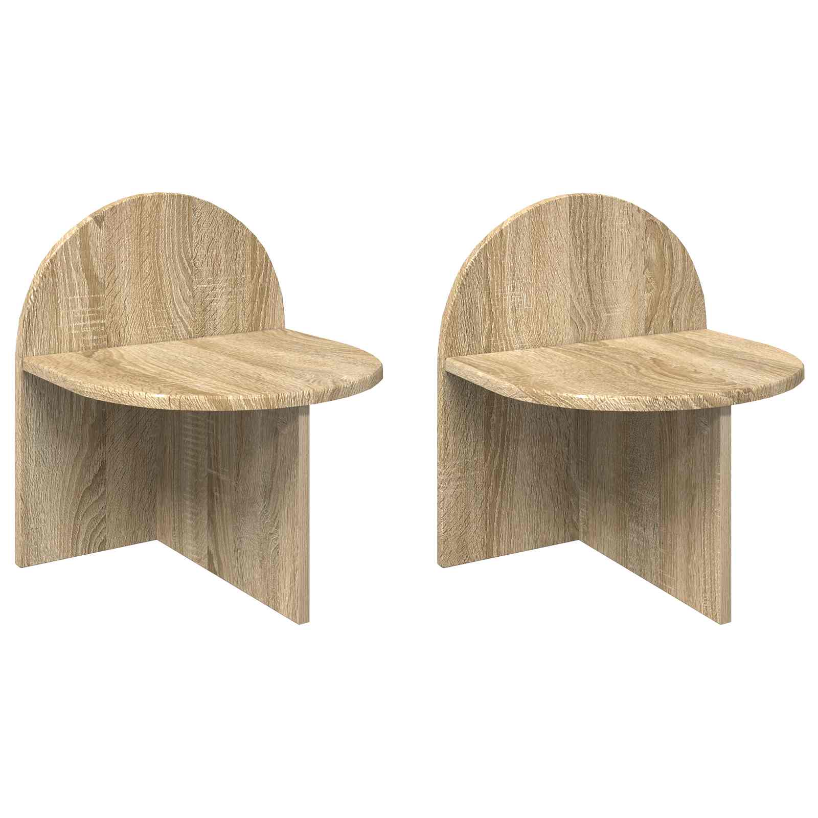 Κομοδίνο 2 pcs Sonoma Δρυς 40 x 35,5 x 45,5 εκ. - Pakobazaar