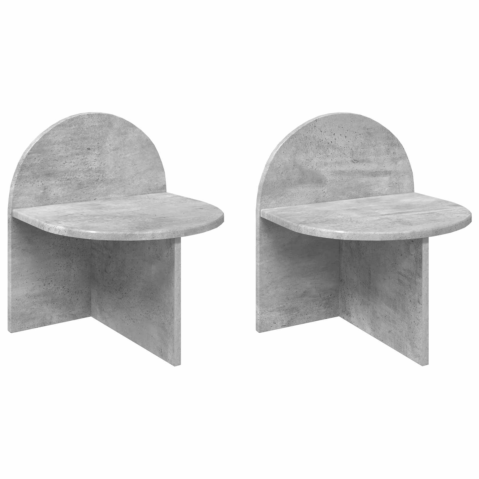 Κομοδίνο 2 pcs Γκρι Σκυροδέματος 40 x 35,5 x 45,5 εκ. - Pakobazaar