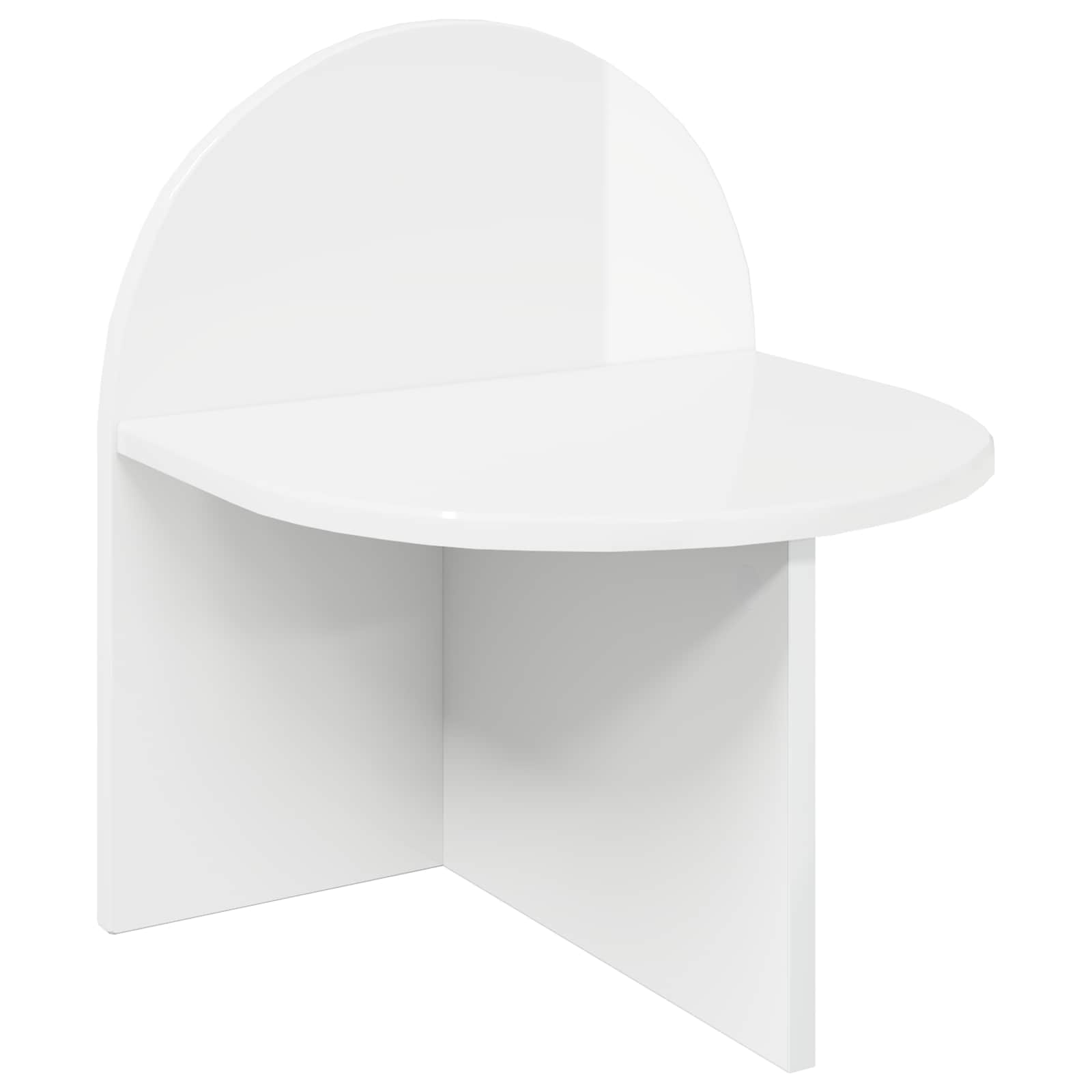 Κομοδίνο 2 pcs Γυαλιστερό Λευκό 40 x 35,5 x 45,5 εκ. - Pakobazaar