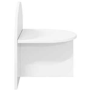 Κομοδίνο 2 pcs Γυαλιστερό Λευκό 40 x 35,5 x 45,5 εκ. - Pakobazaar