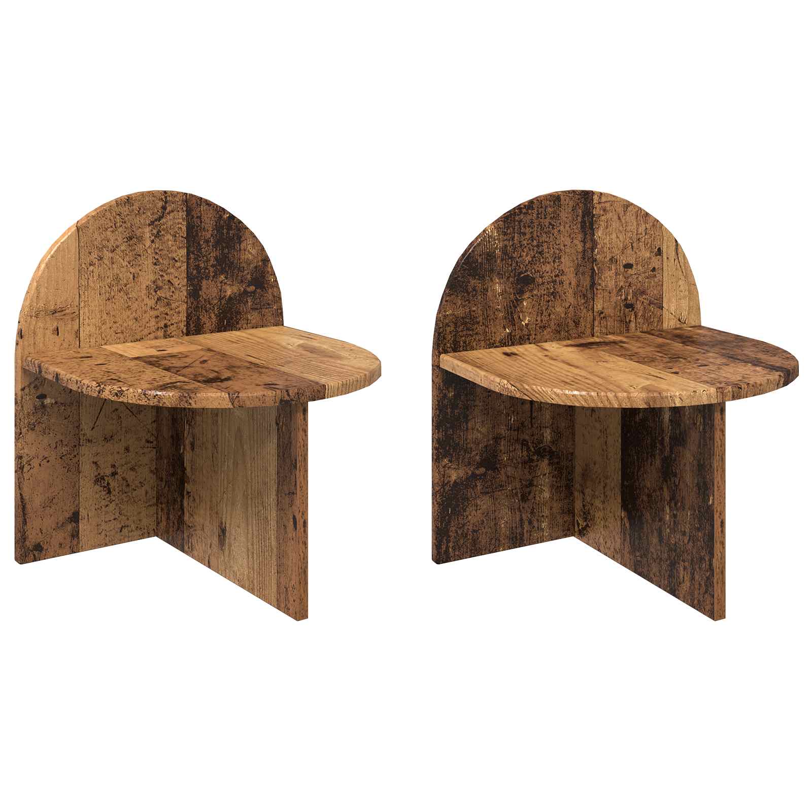 Κομοδίνο 2 pcs Παλαιωμένο ξύλο 40 x 35,5 x 45,5 εκ. - Pakobazaar
