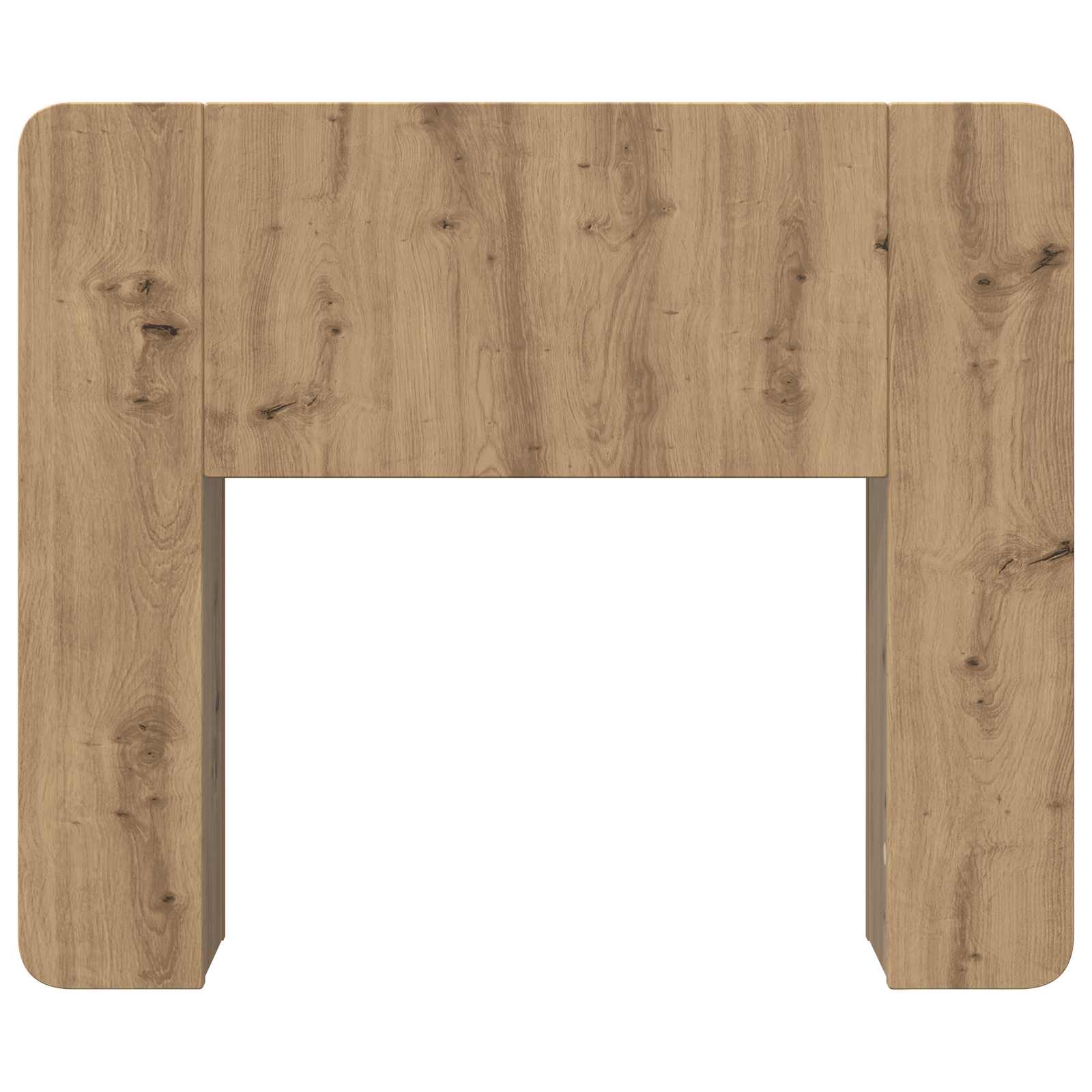 Κρεβάτι με Κεφαλάρι Τεχνίτικη Δρυς 119,5 x 18,5 x 80 εκ - Pakobazaar