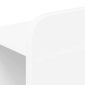 Κρεβάτι με Κεφαλάρι με αποθήκευση Λευκό Επεξεργασμένο Ξύλο - Pakobazaar