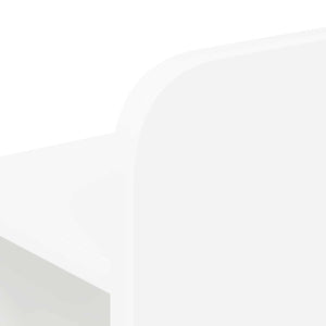 Κρεβάτι με Κεφαλάρι Λευκό Μηχανικά επεξεργασμένο ξύλο - Pakobazaar