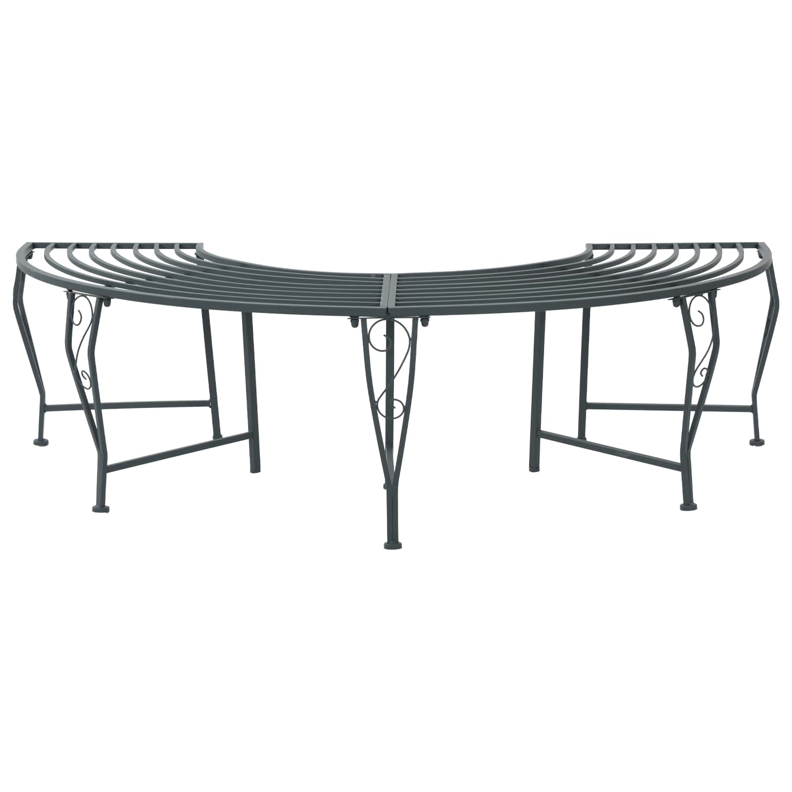 Παγκάκι Δέντρου 4-Αριθμός καθισμάτων 160 x 80 x 44 cm Ατσάλι