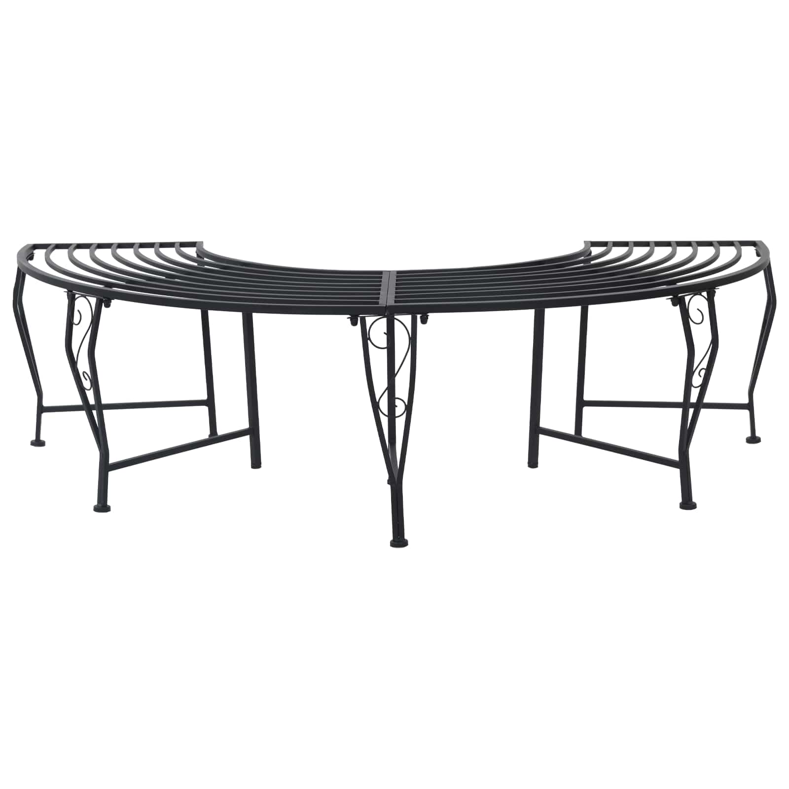 Παγκάκι Δέντρου 4-Αριθμός καθισμάτων 160 x 80 x 44 cm Ατσάλι