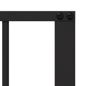Πόρτα Σκύλου 8 τμχ. Μαύρο 100 x 80 cm Γαλβανισμένος Χάλυβας