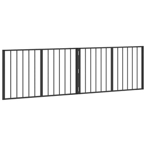 Πόρτα Σκύλου 2 pcs Μαύρο 100 x 60 cm Επικαλυμμένος Χάλυβας - Pakobazaar