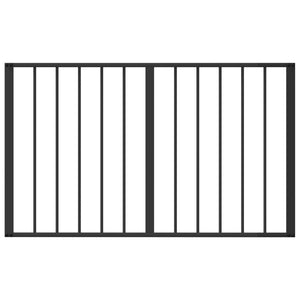 Πόρτα Σκύλου 6 pcs Μαύρο 100 x 60 cm Επικαλυμμένος Χάλυβας - Pakobazaar
