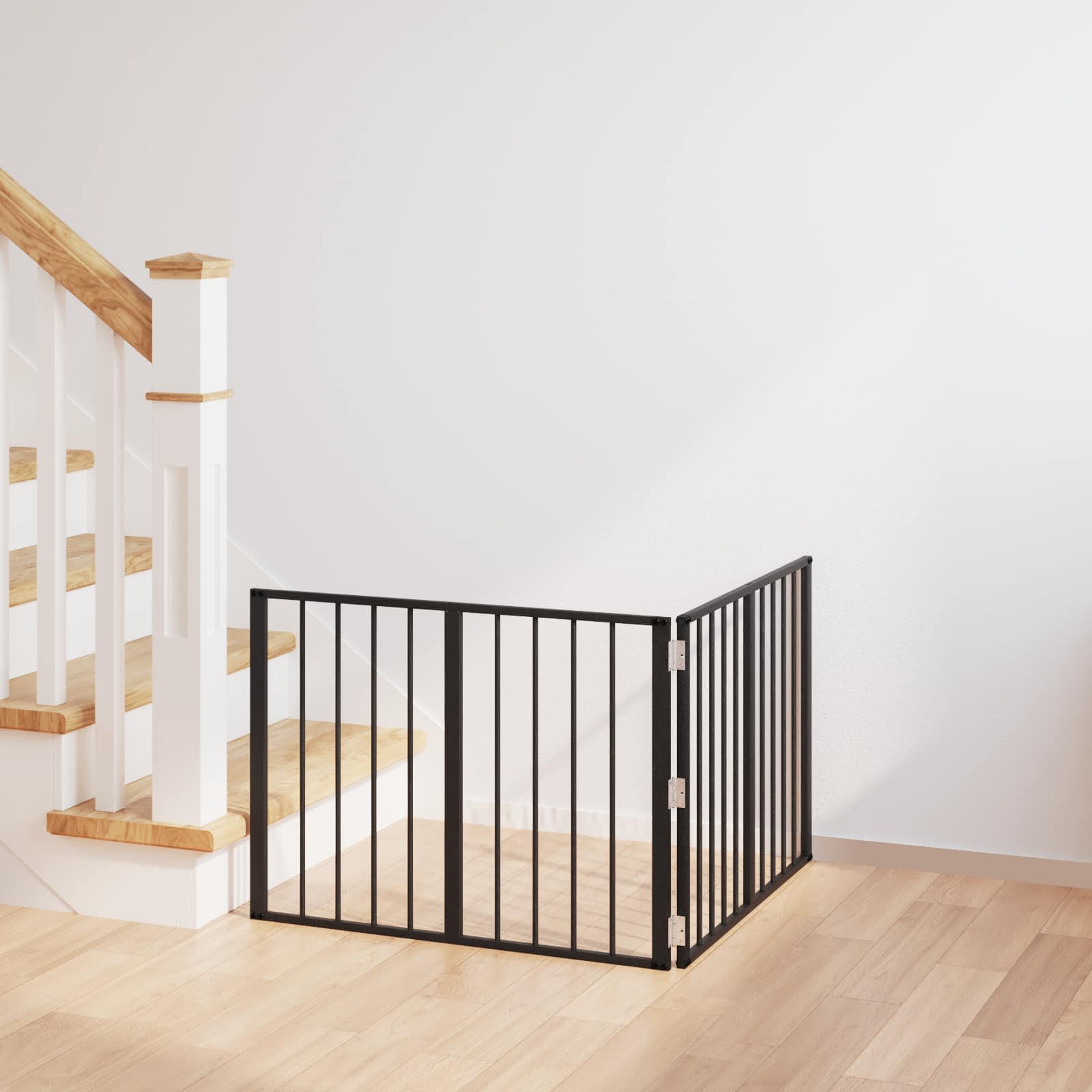 Πόρτα Σκύλου 2 pcs Μαύρο 80 x 60 cm Επικαλυμμένος Χάλυβας - Pakobazaar